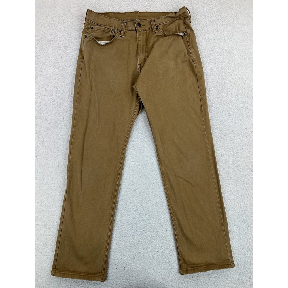 Levis 541 Jeans Mens 34x32 Brown Athletic Tapered Stretch Denim Pants Casual